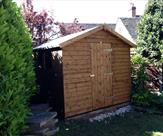 8' x 8' Apex Matchboard Shed Mid-Brown
